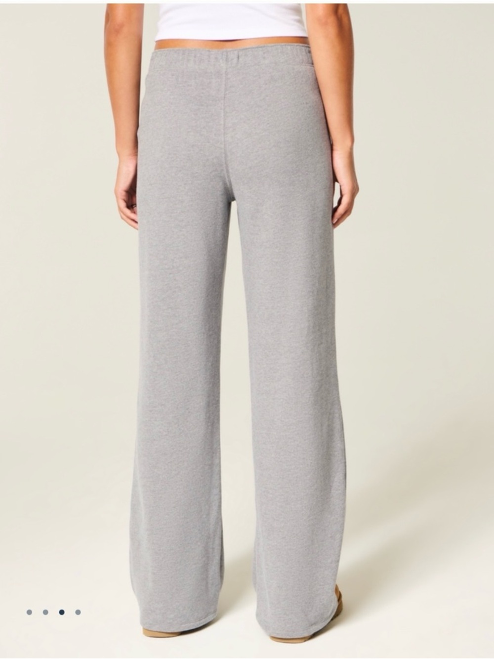 NWOT Hollister Feel Good Wide-Leg Sweatpants Heather Gray M - Picture 4 of 5